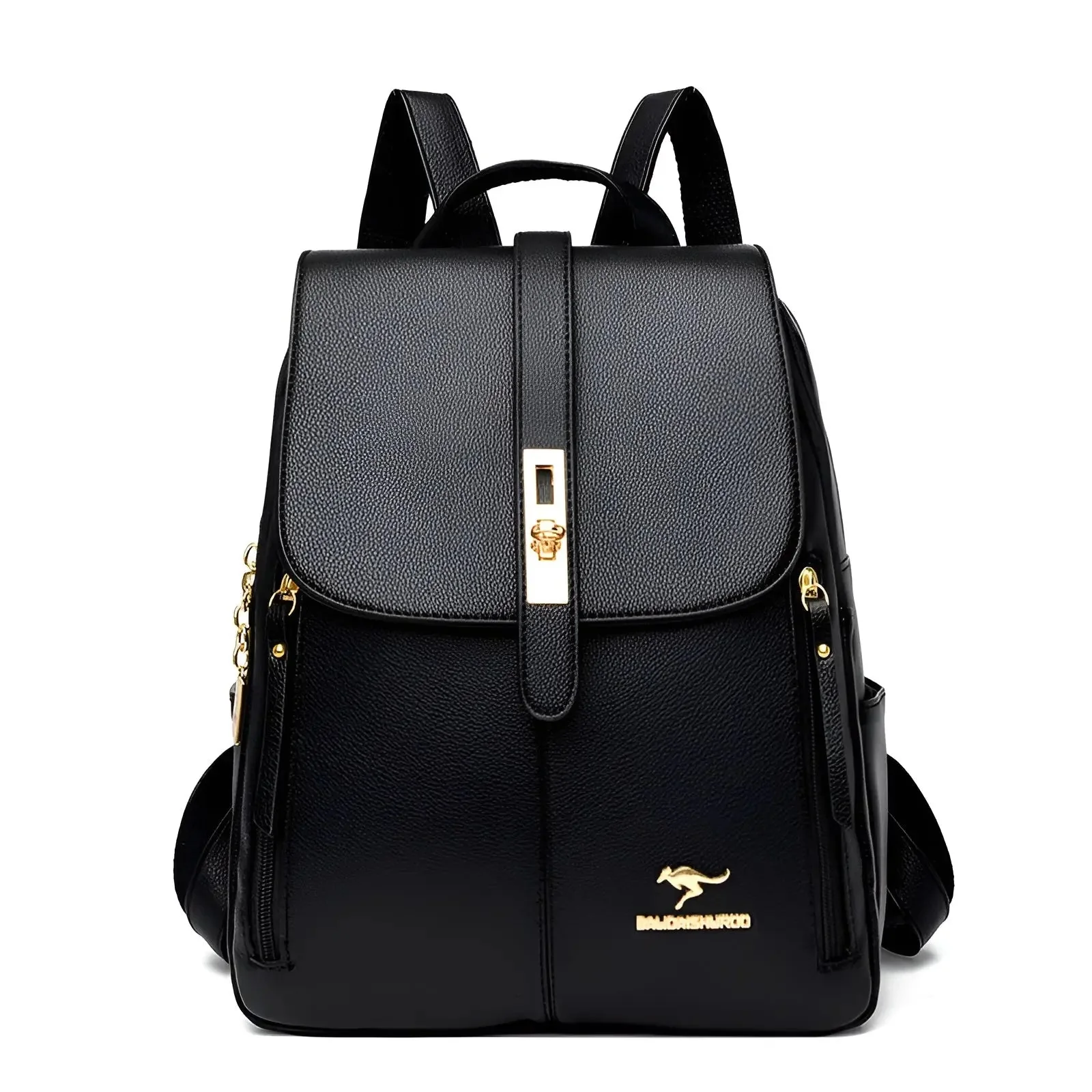 Convertible Vegan Leather Backpack – Where Style Meets Purpose - Image 3