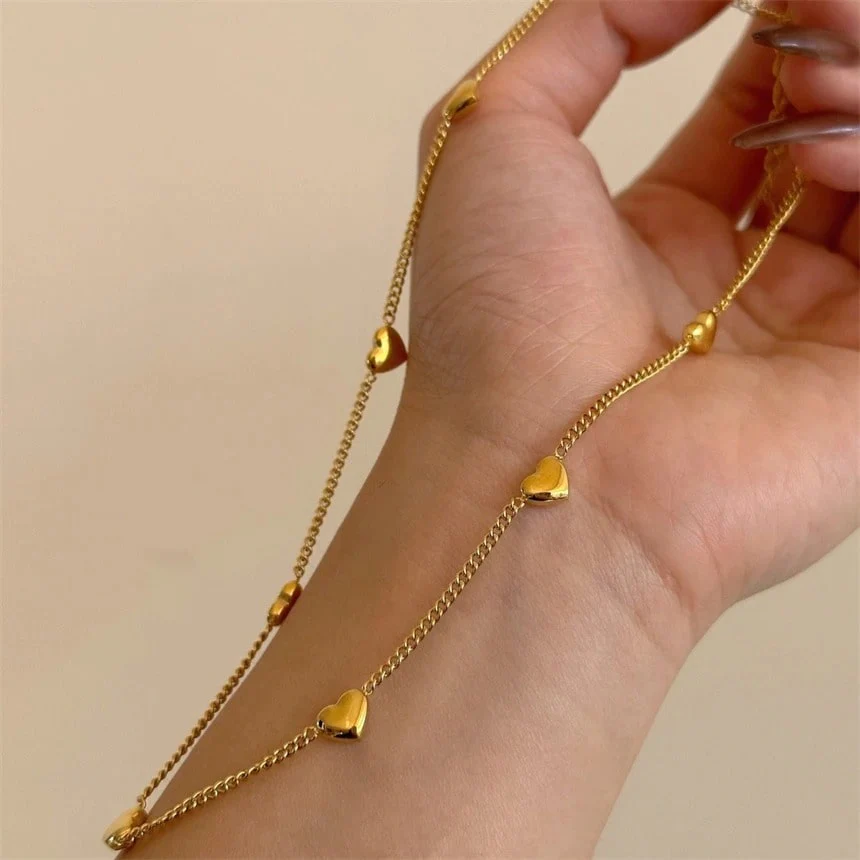 Elegant Cora Heart Pendant Necklace - Image 2