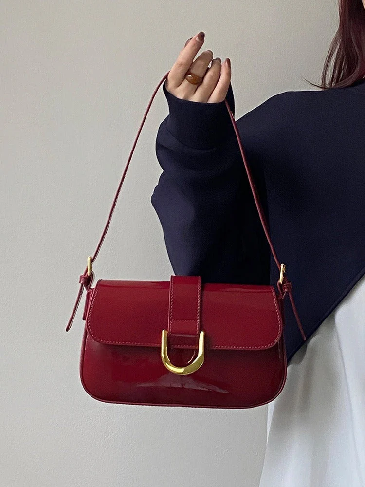 Crimson Grace Vegan Leather Shoulder Bag - Image 2