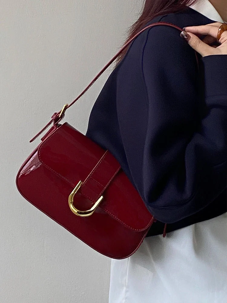 Crimson Grace Vegan Leather Shoulder Bag - Image 3