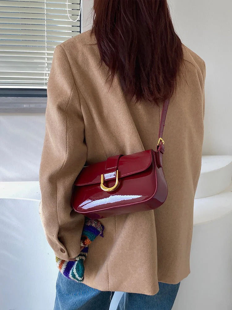 Crimson Grace Vegan Leather Shoulder Bag - Image 4