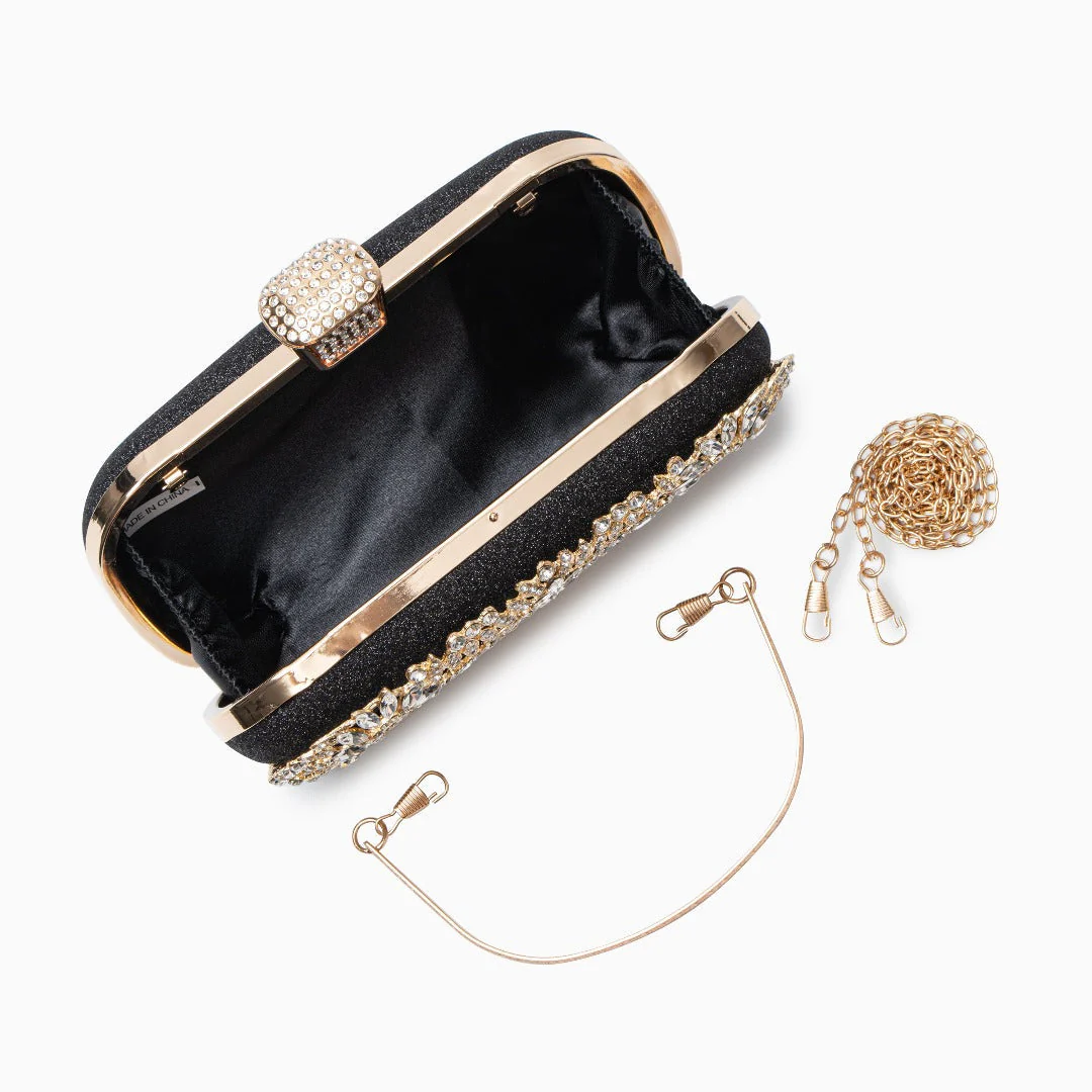Dazzling Flower Crystal Evening Clutch Bag - Image 10