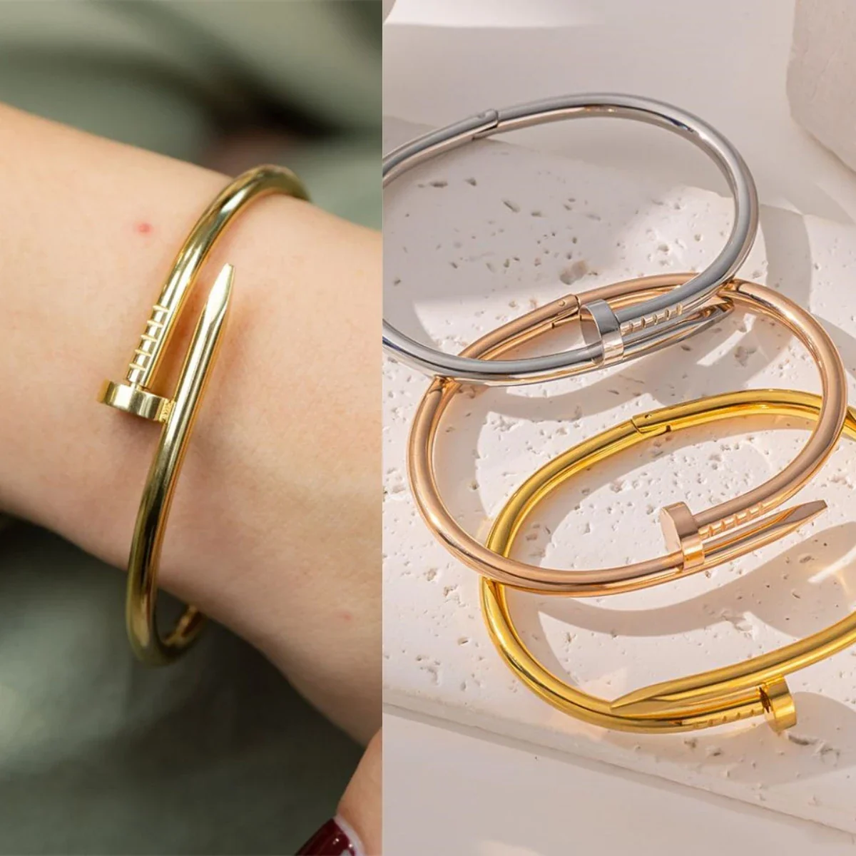 Dazzling Nail Style Non-Fading and High-Quality Bracelet - Image 5