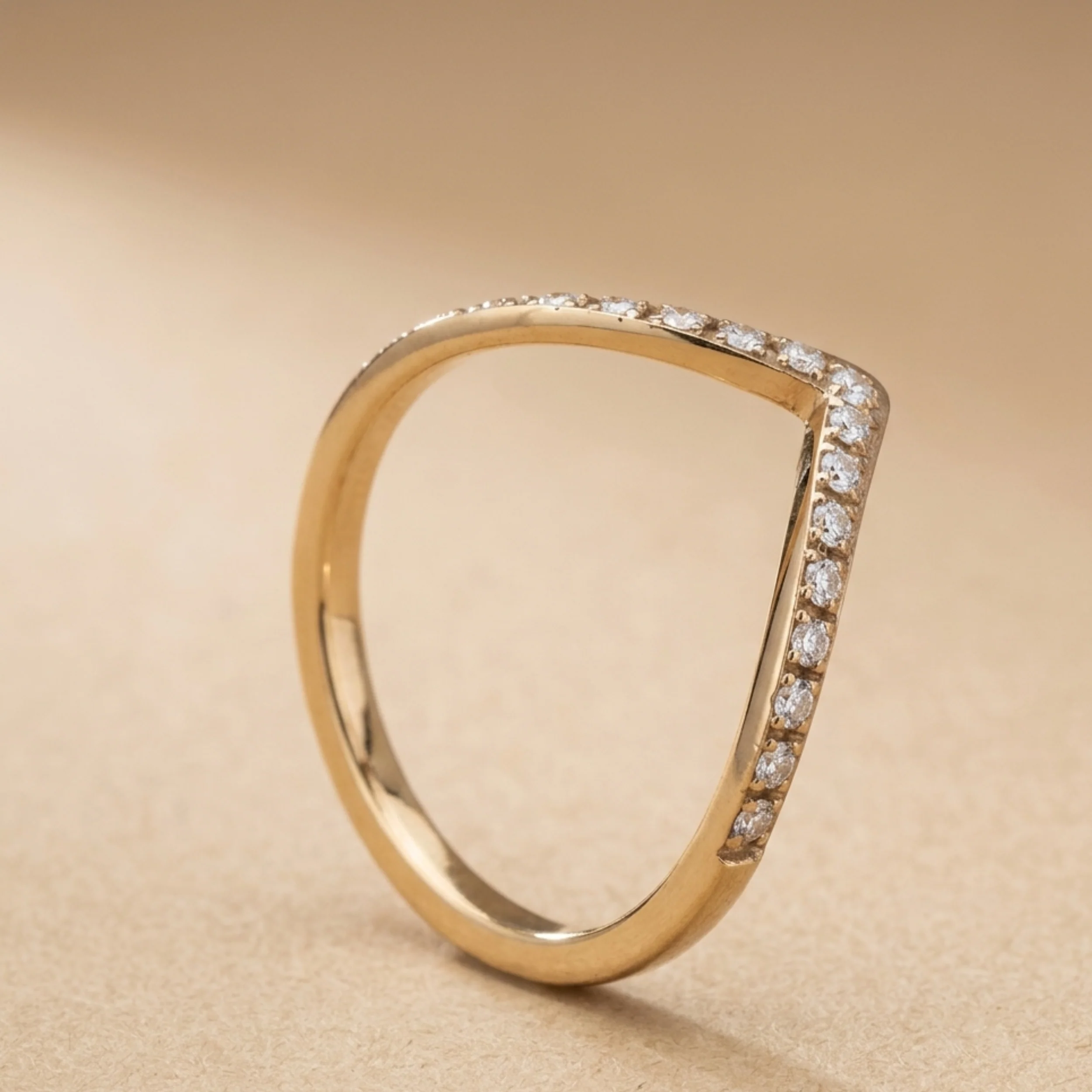 Dione Contemporary Chevron Ring - Image 2