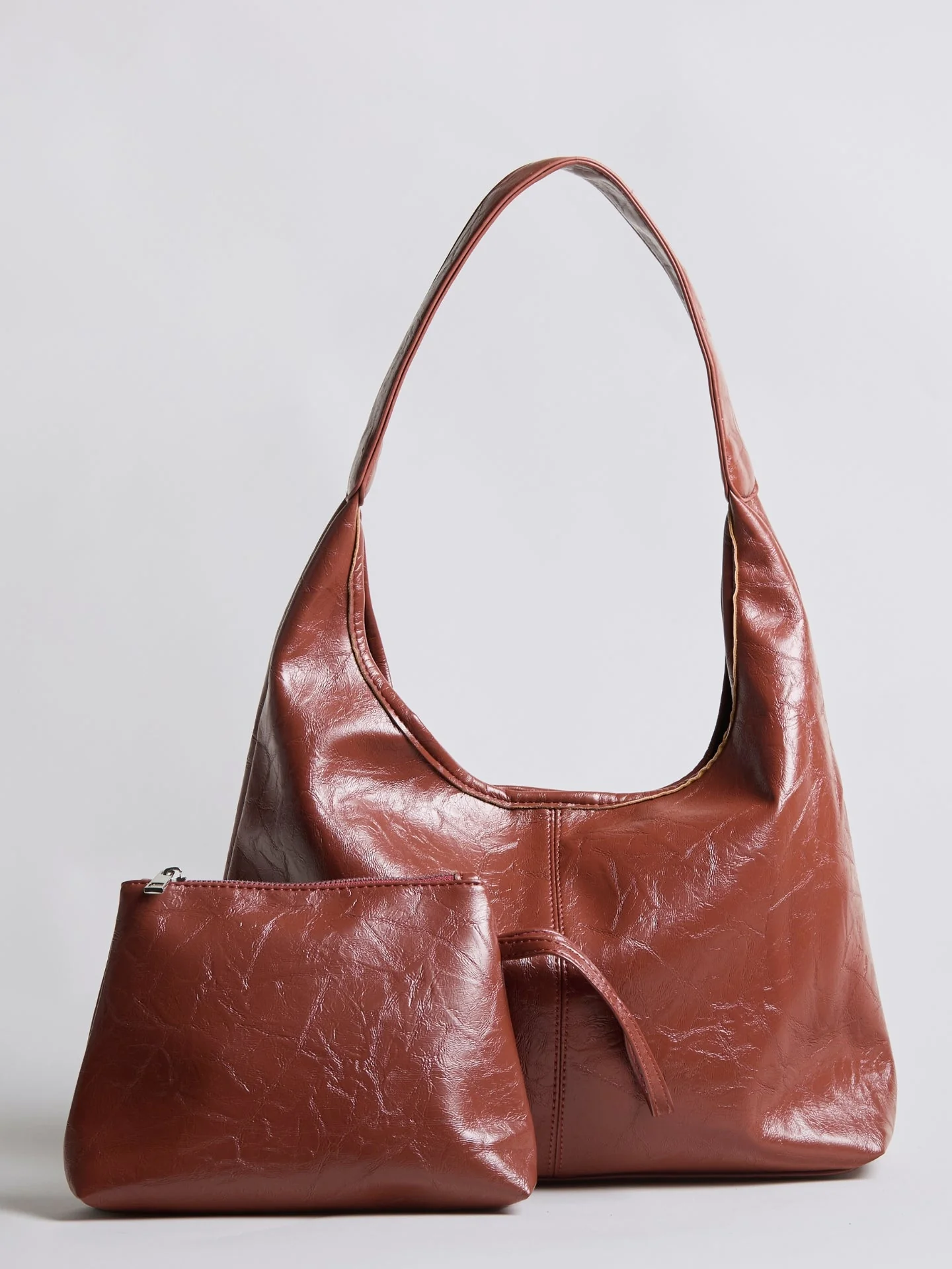 Scarlett Distressed Vegan Leather Tote - Image 16