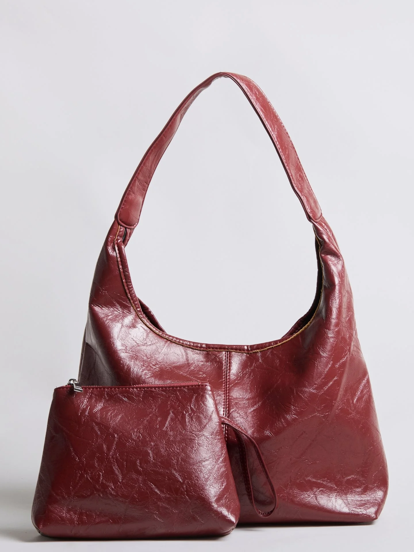 Scarlett Distressed Vegan Leather Tote - Image 25