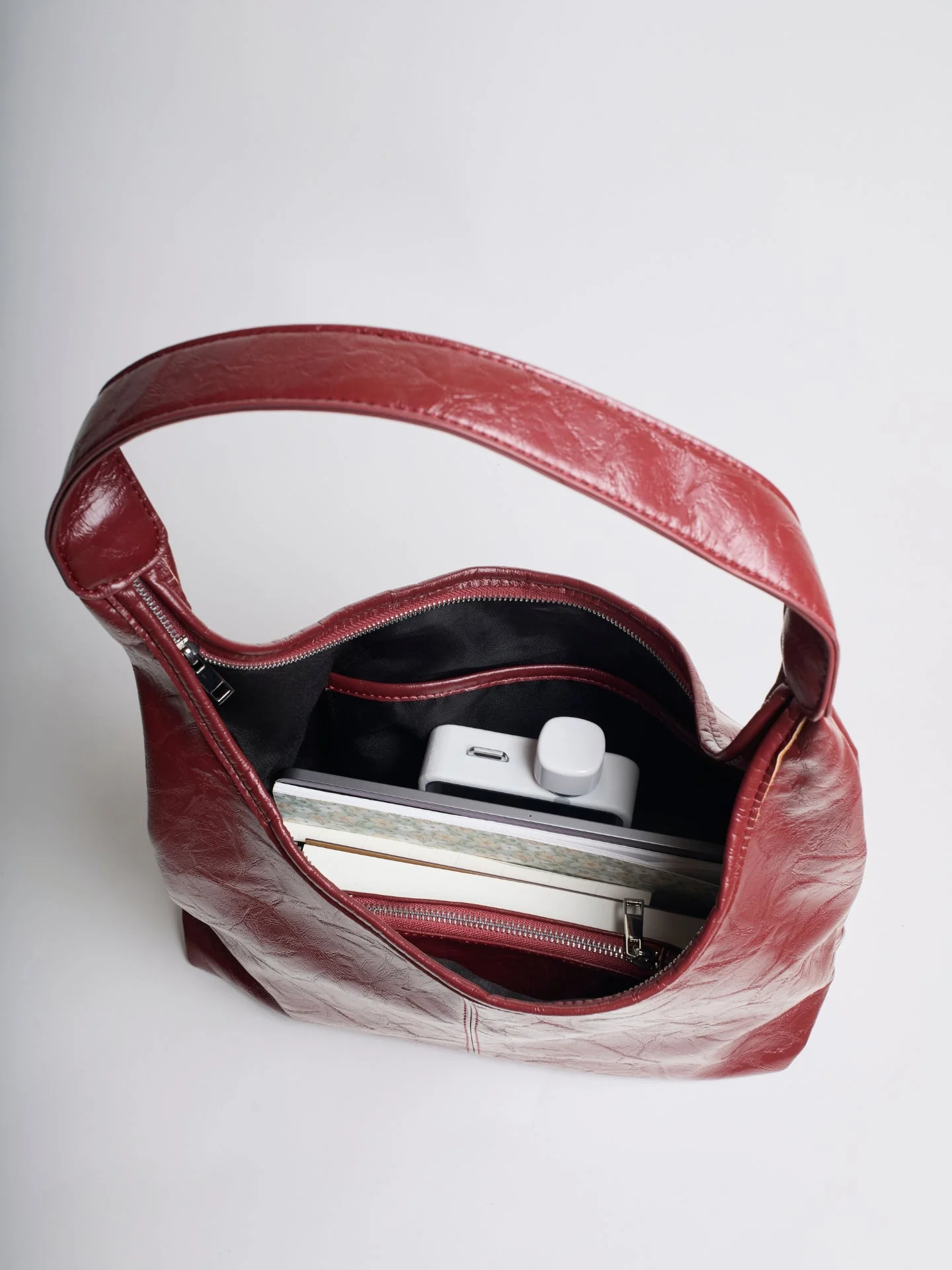 Scarlett Distressed Vegan Leather Tote - Image 26