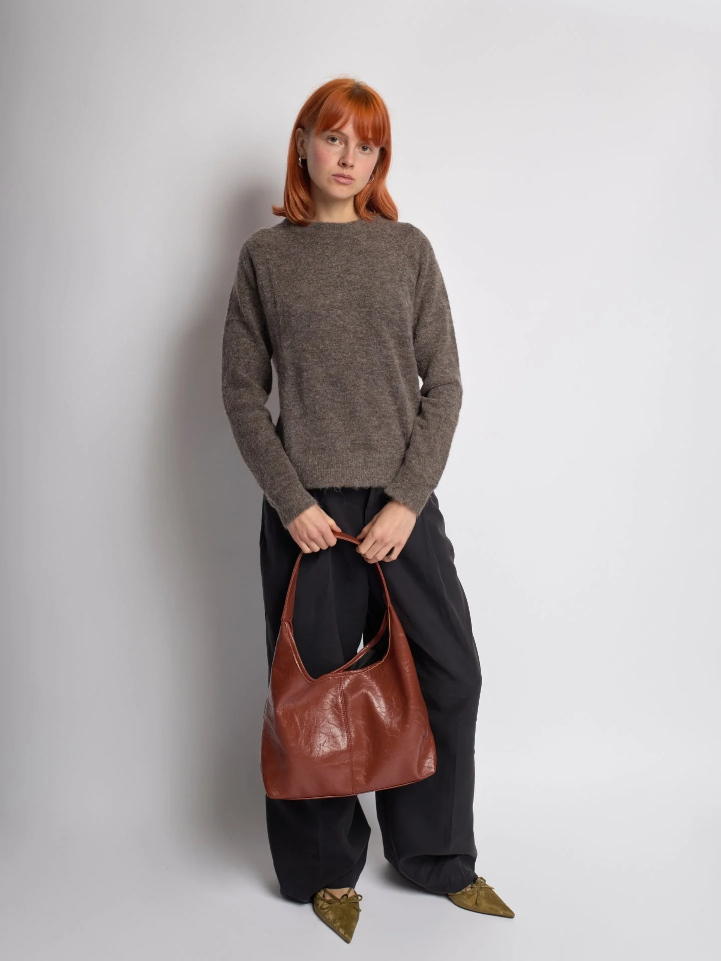 Scarlett Distressed Vegan Leather Tote - Image 33