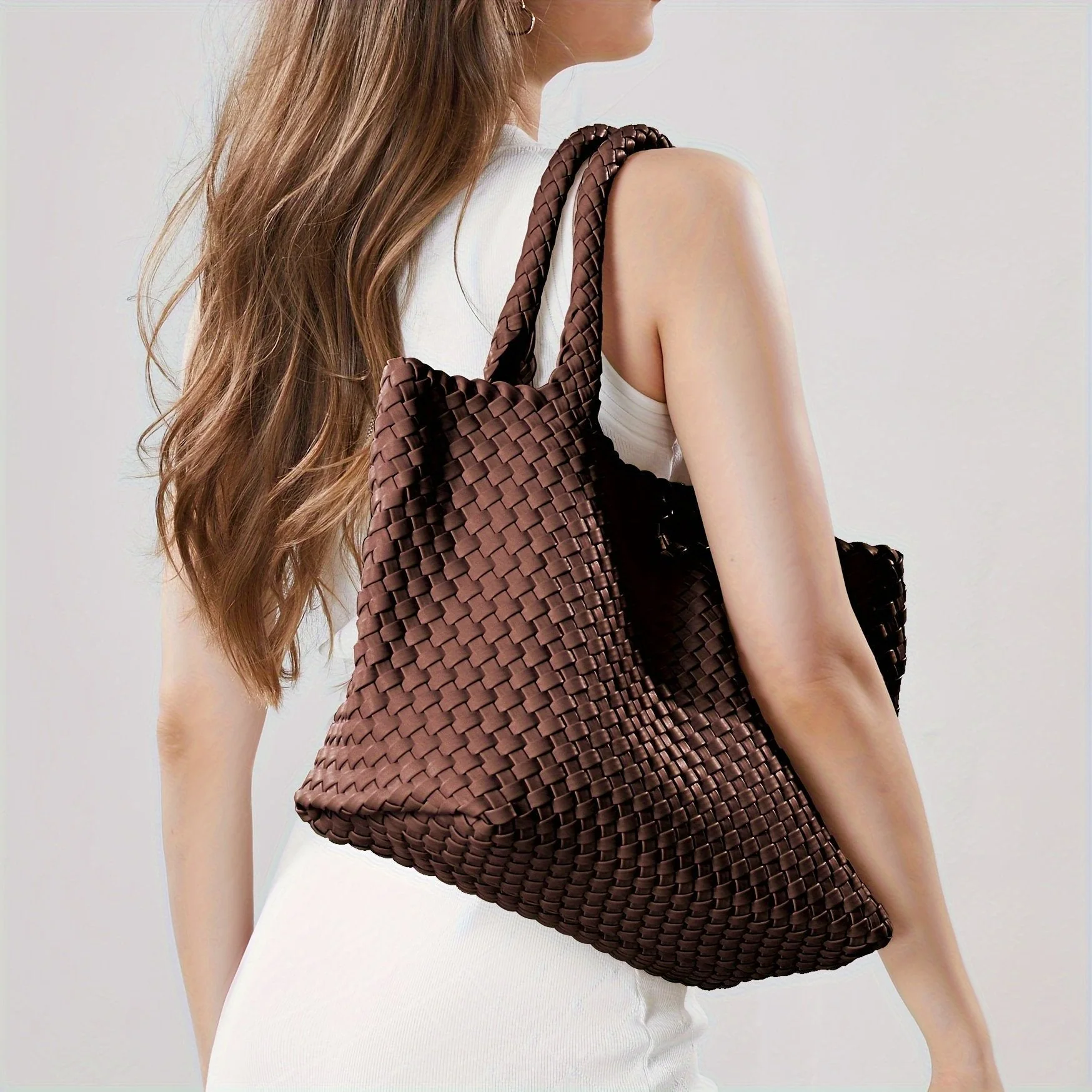 Elara Woven Luxe Tote - Image 13