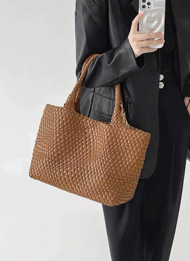 Elara Woven Luxe Tote - Image 15