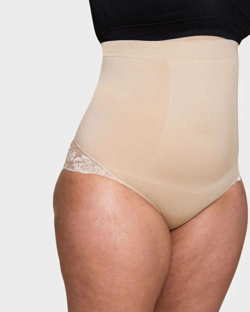 Elegance High-Waist Lace Shaping Brief - Image 4