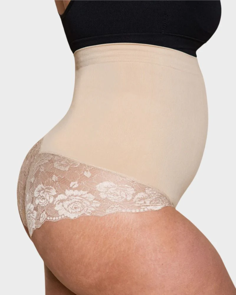 Elegance High-Waist Lace Shaping Brief - Image 5