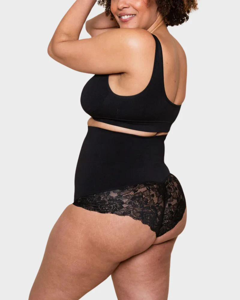 Elegance High-Waist Lace Shaping Brief - Image 8