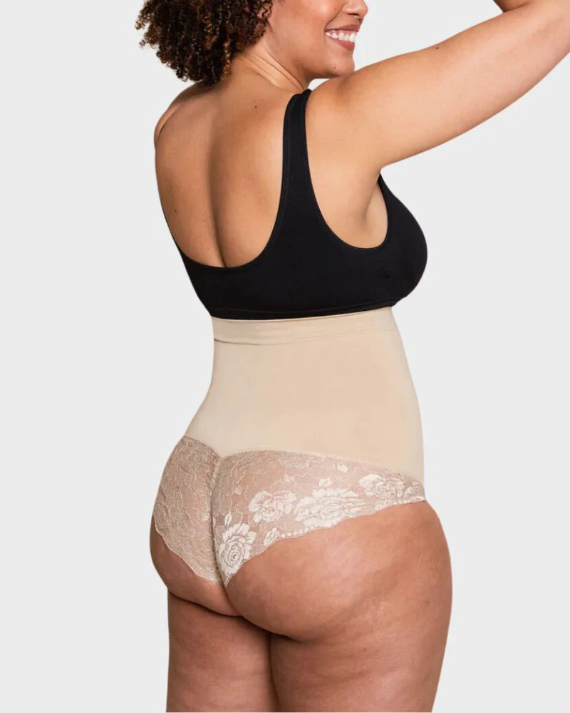 Elegance High-Waist Lace Shaping Brief - Image 9