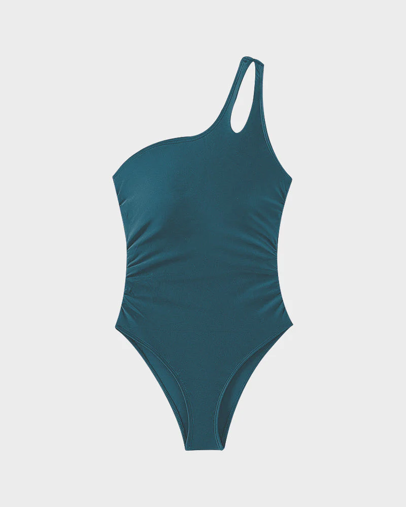 Elegance One-Shoulder Sculpting Swimsuit - Image 13