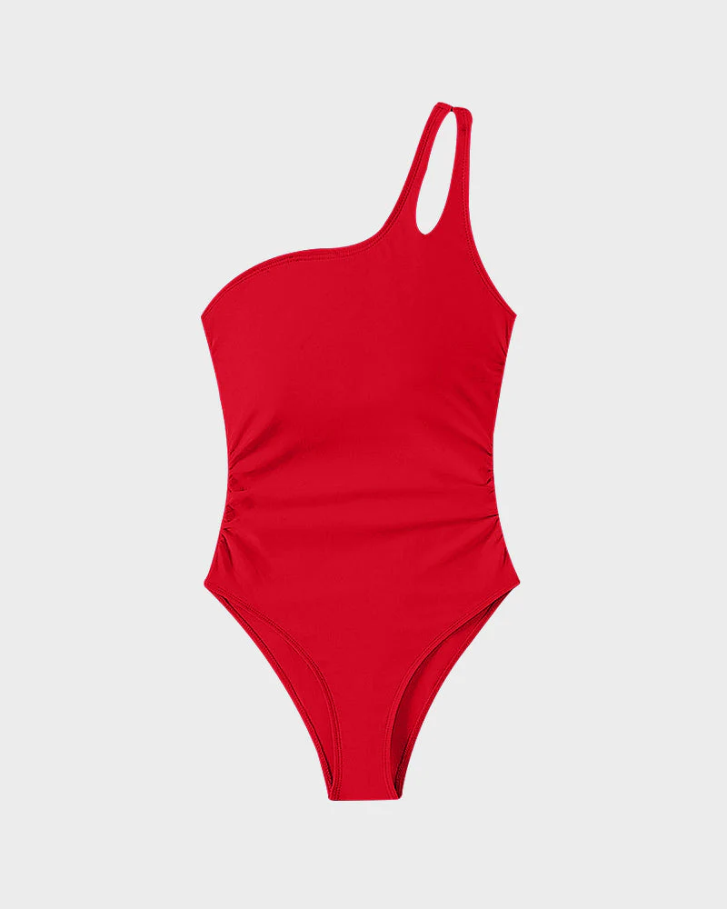 Elegance One-Shoulder Sculpting Swimsuit - Image 17