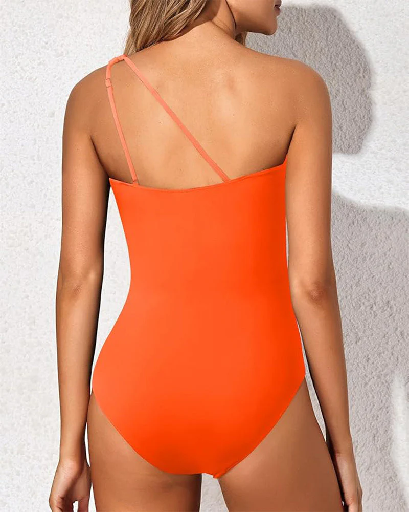 Elegance One-Shoulder Sculpting Swimsuit - Image 21