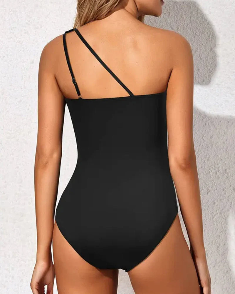 Elegance One-Shoulder Sculpting Swimsuit - Image 3