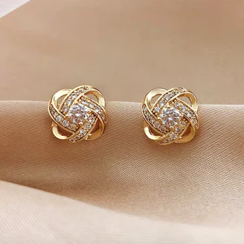 Elegant Ariadne Cross Hollow Geometric Stud Earrings – Exquisite Jewelry for Weddings & Parties - Image 4