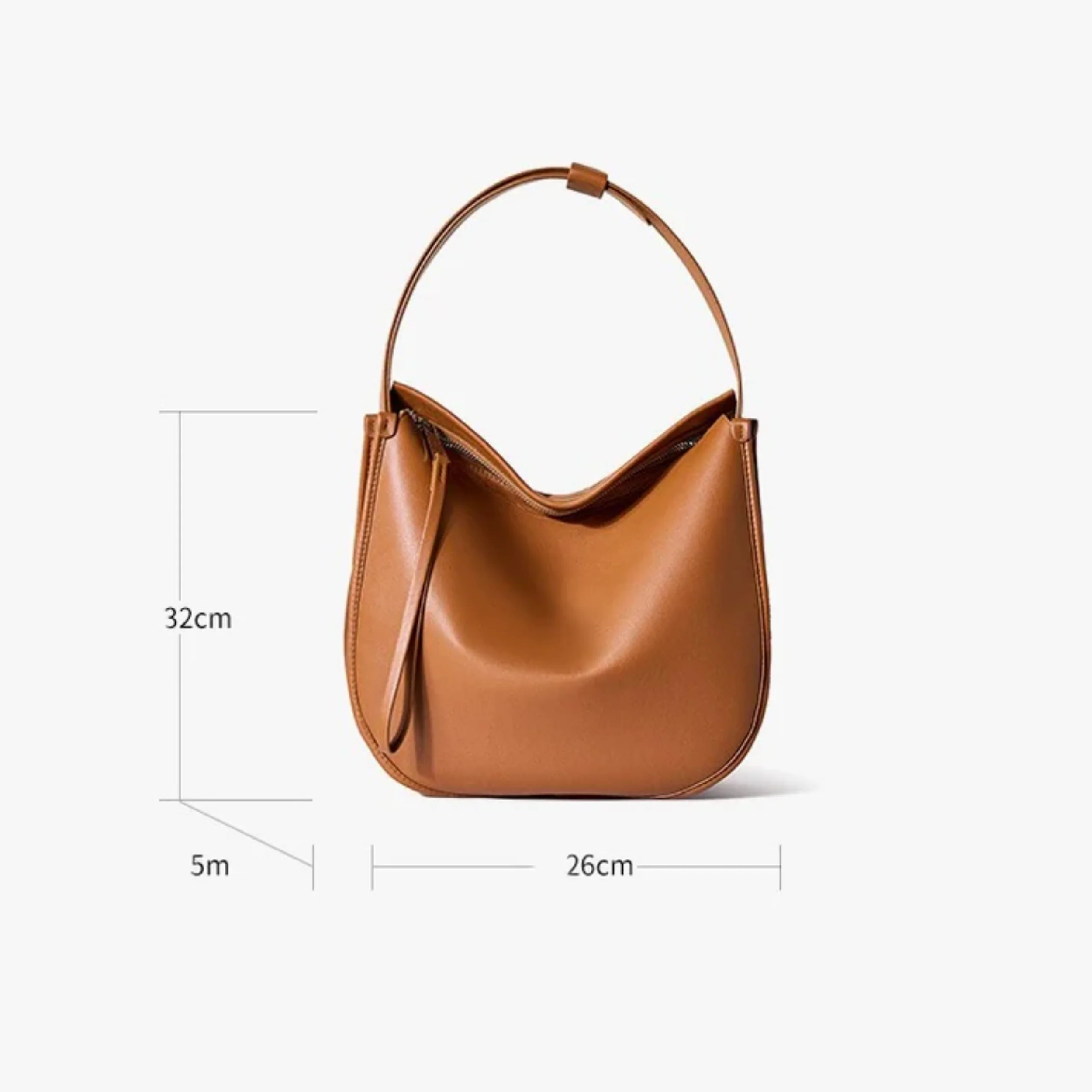 Ellyn Genuine Leather Soft Tote Bag - Image 9