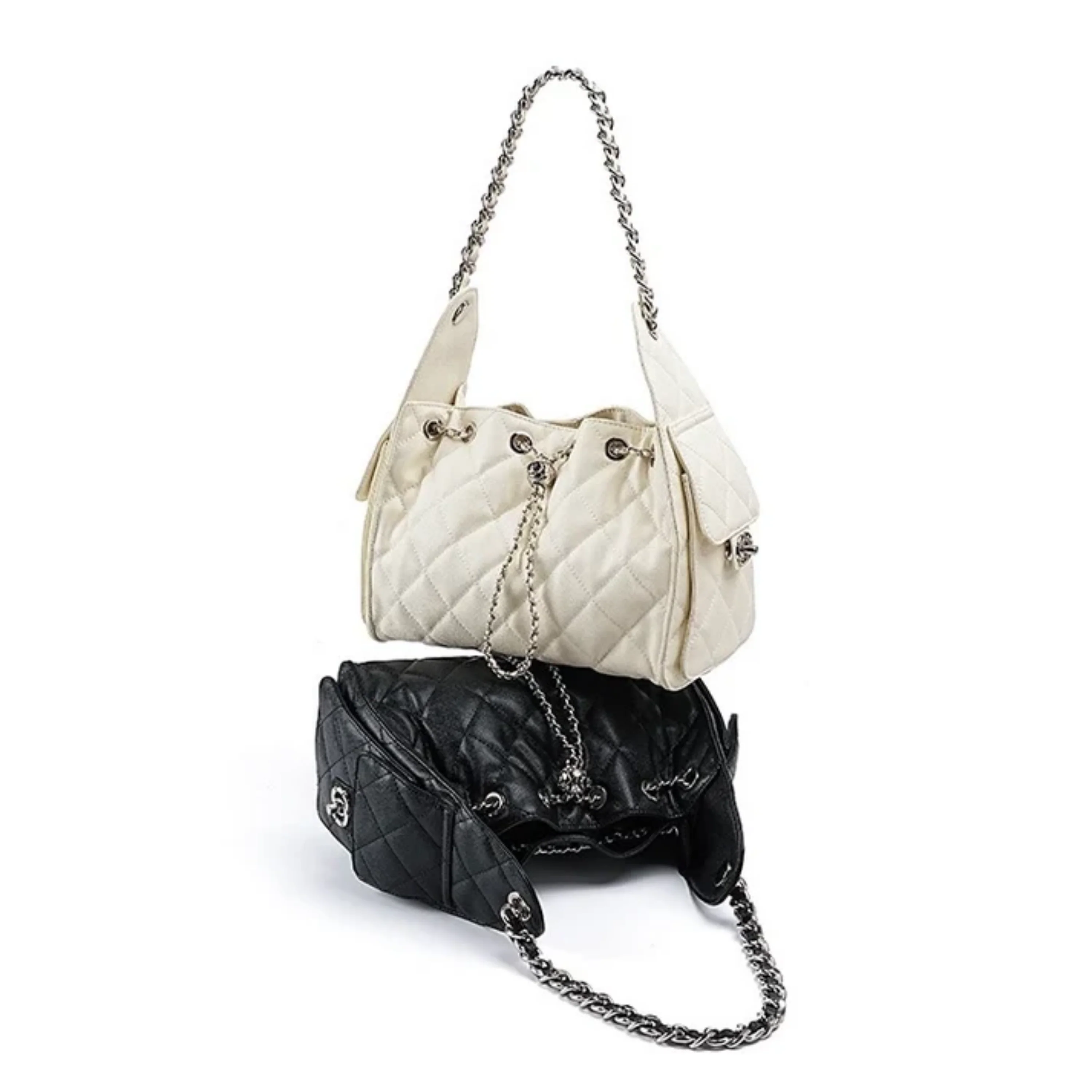 Elvra Genuine Leather Bucket Shoulder Bag - Image 3