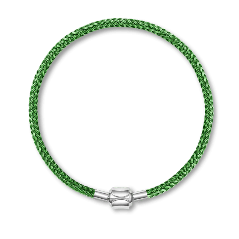 Emerald Elegance Charm Bracelet