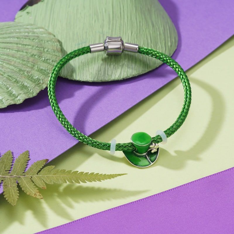Emerald Elegance Charm Bracelet - Image 5