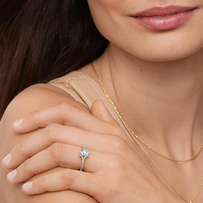 Eternal Blossom Moissanite Engagement Ring - Image 6