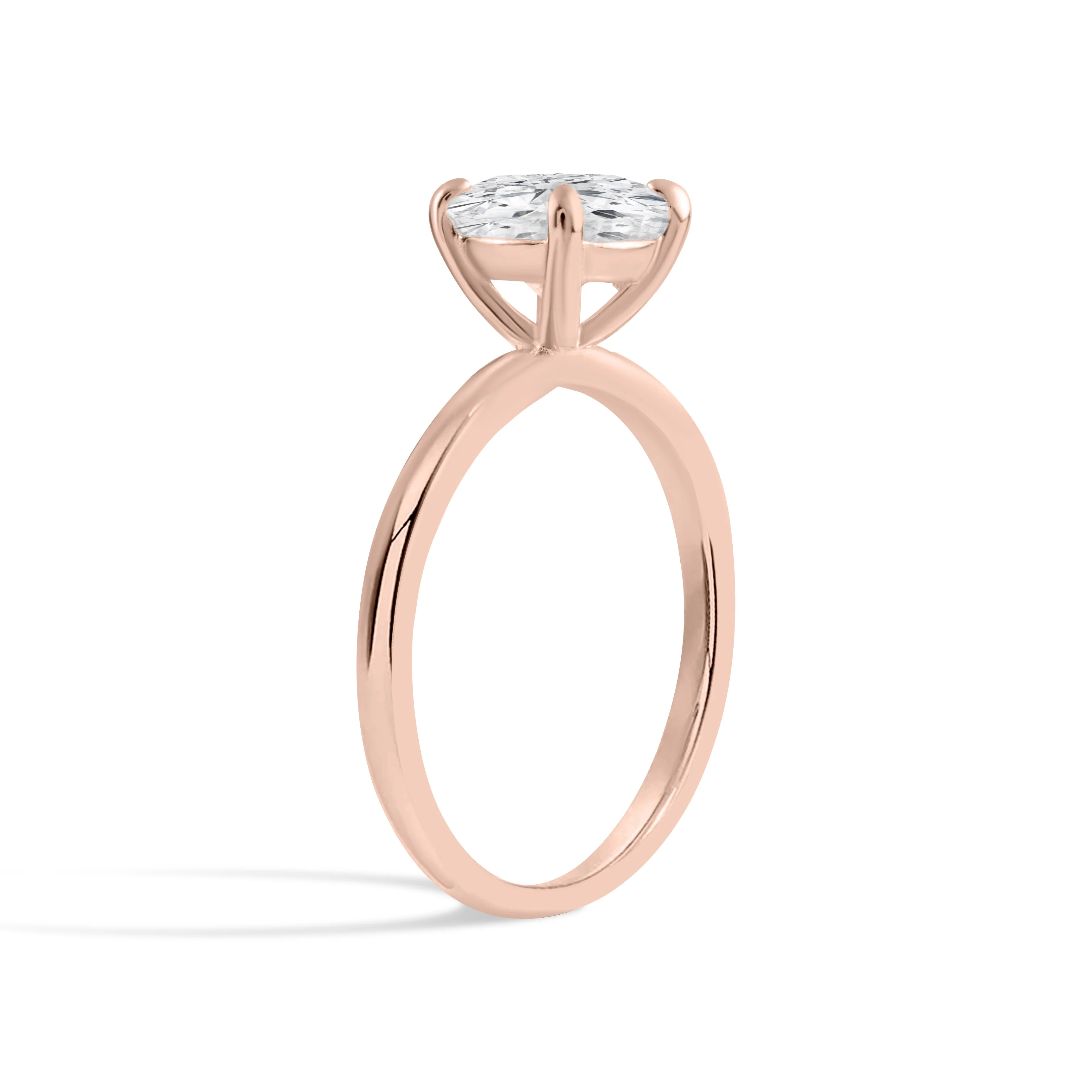 Eternal Elegance Moissanite Solitaire Rose Gold Ring - Image 5