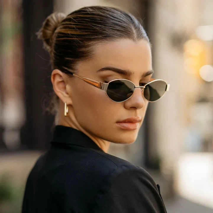 Eternal Elegance Oval Sunglasses - Image 5