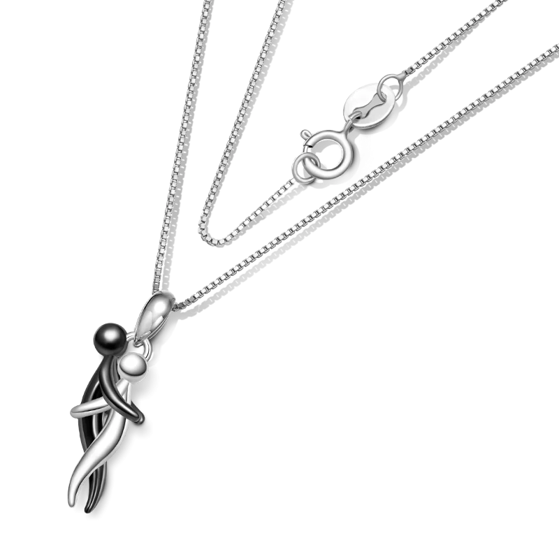 Eternal Embrace Sterling Silver Necklace - Image 3