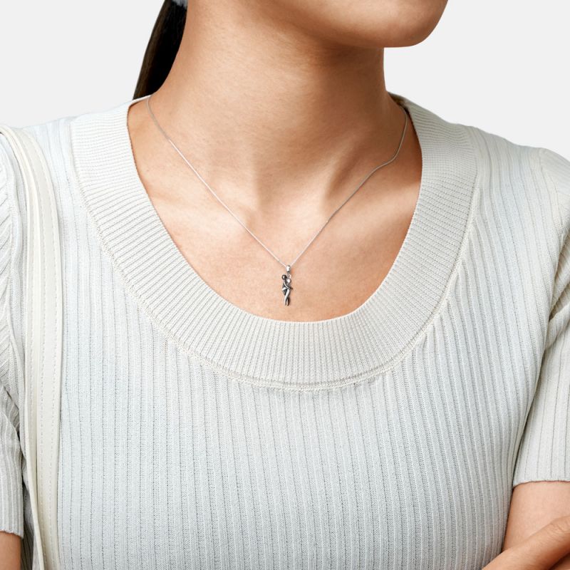 Eternal Embrace Sterling Silver Necklace - Image 5