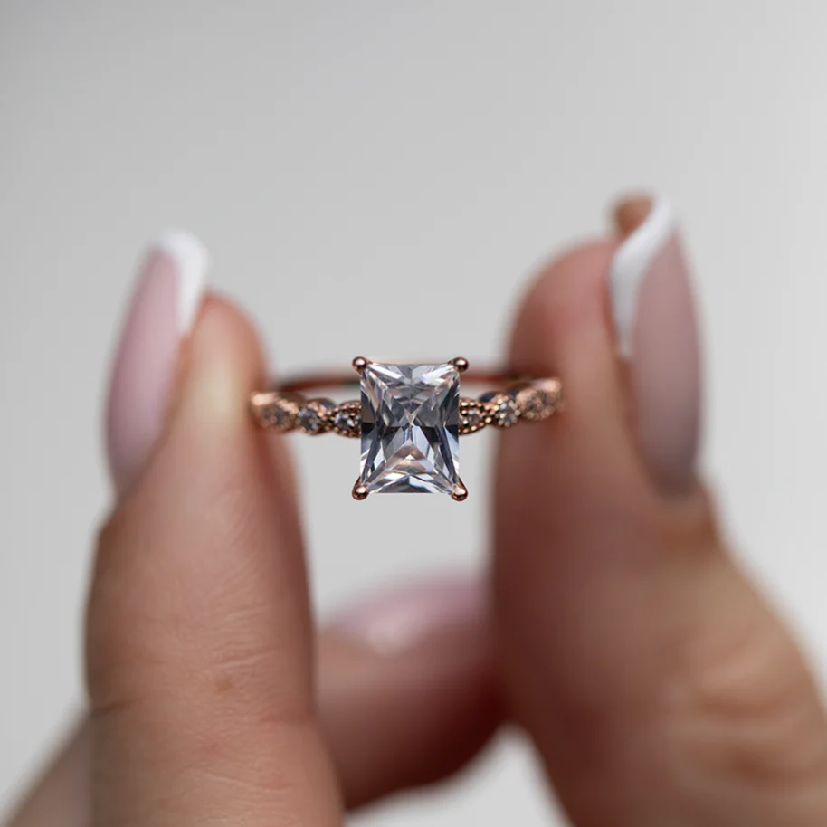 Eternal Grace Moissanite Solitaire Ring - Image 7