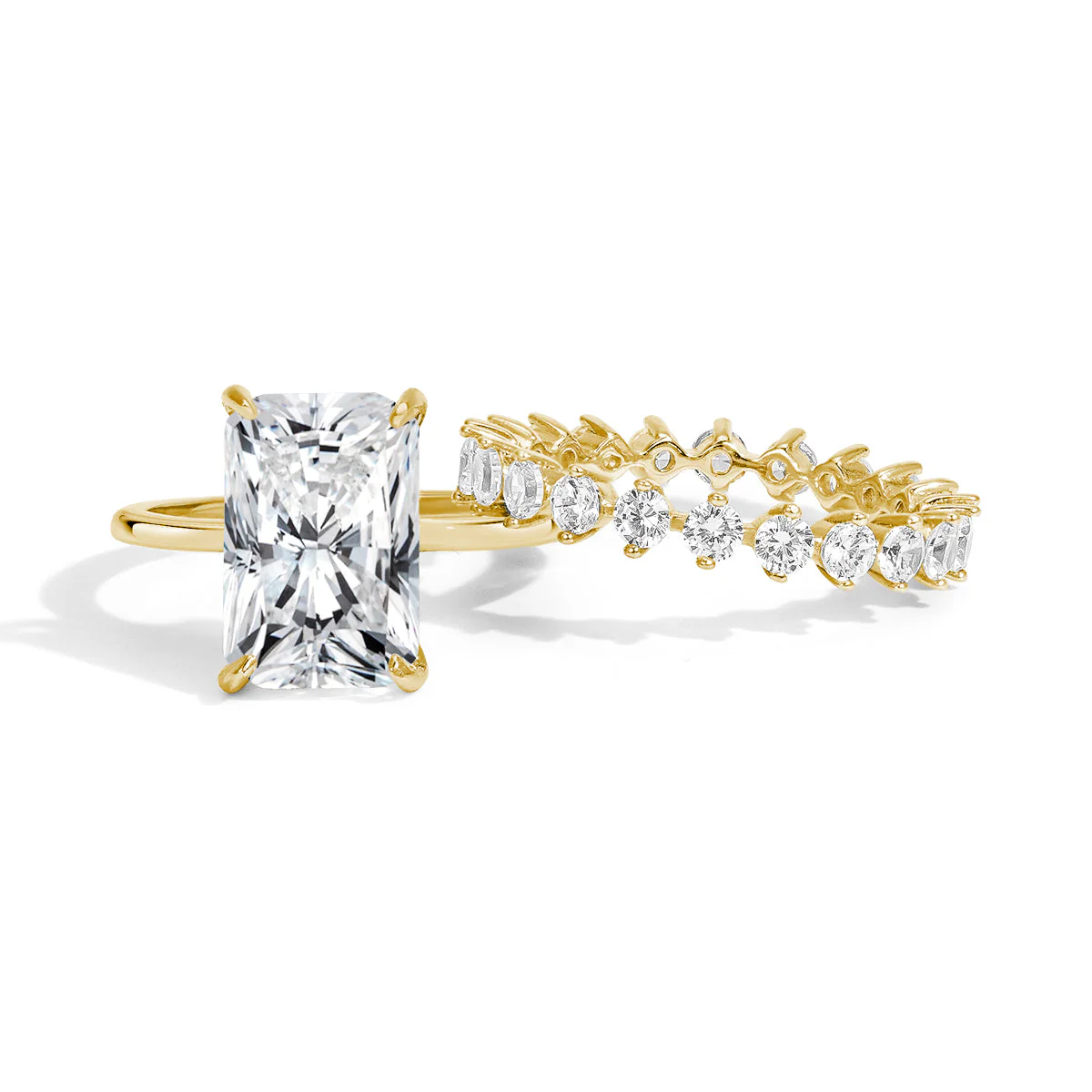 Eternal Harmony Moissanite Duo Ring Set - Image 10