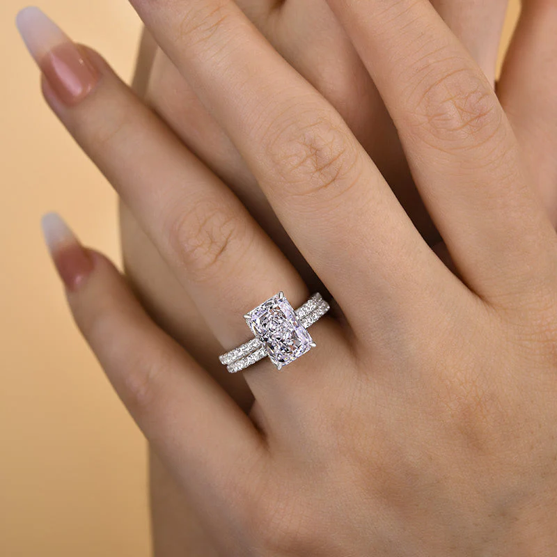 Eternal Harmony Moissanite Duo Ring Set - Image 12
