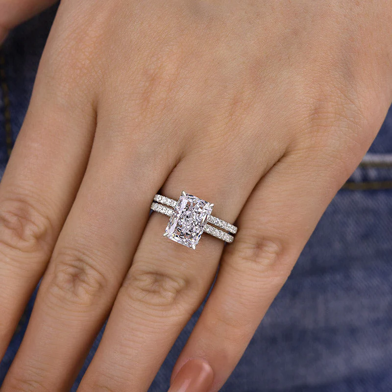 Eternal Harmony Moissanite Duo Ring Set - Image 14