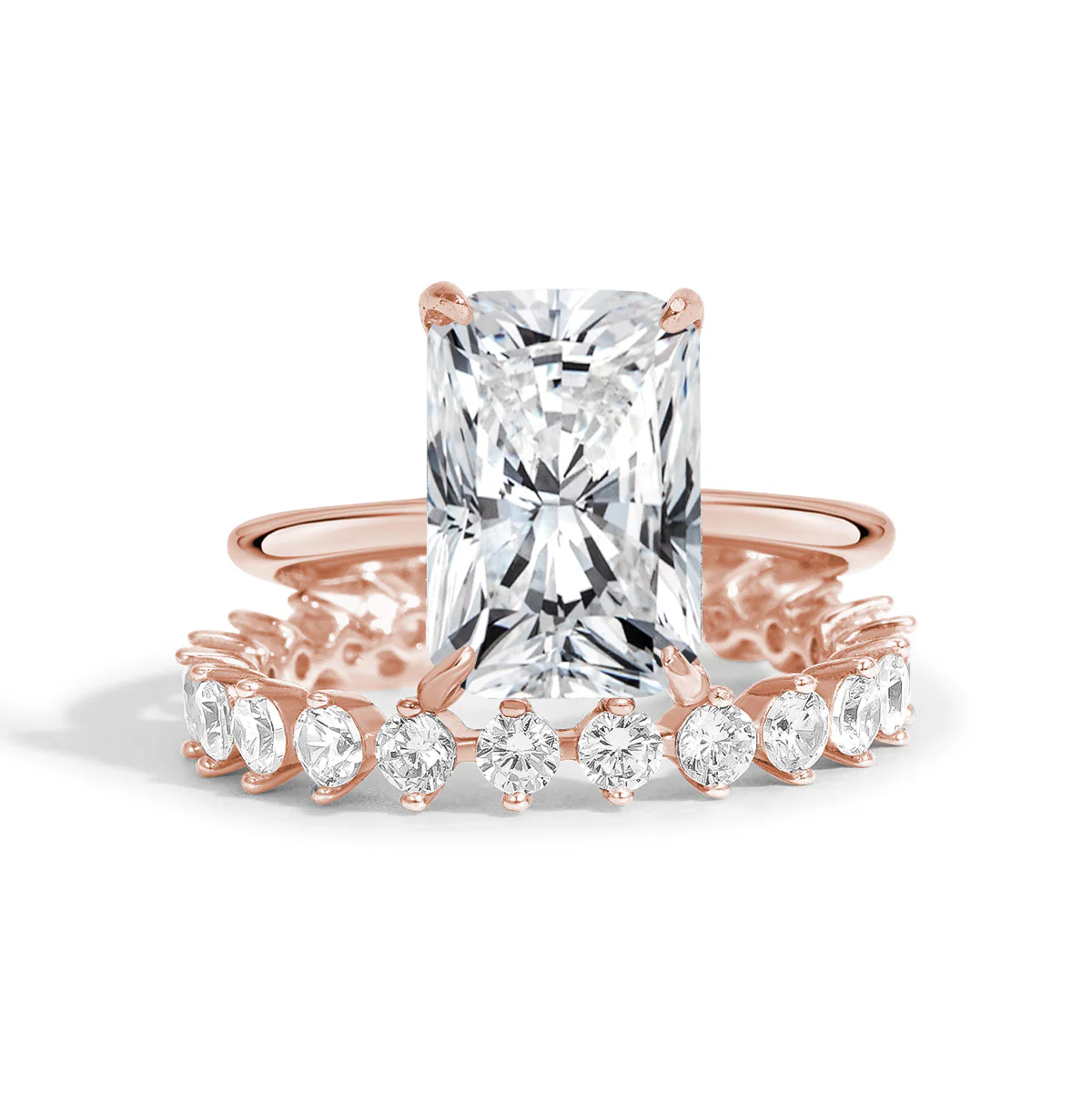 Eternal Harmony Moissanite Duo Ring Set - Image 2