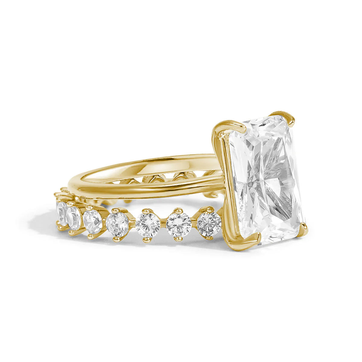 Eternal Harmony Moissanite Duo Ring Set - Image 8
