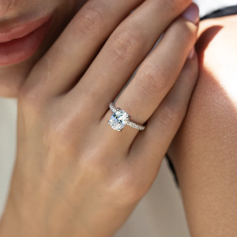 Eternal Radiance Moissanite Solitaire Ring - Image 8