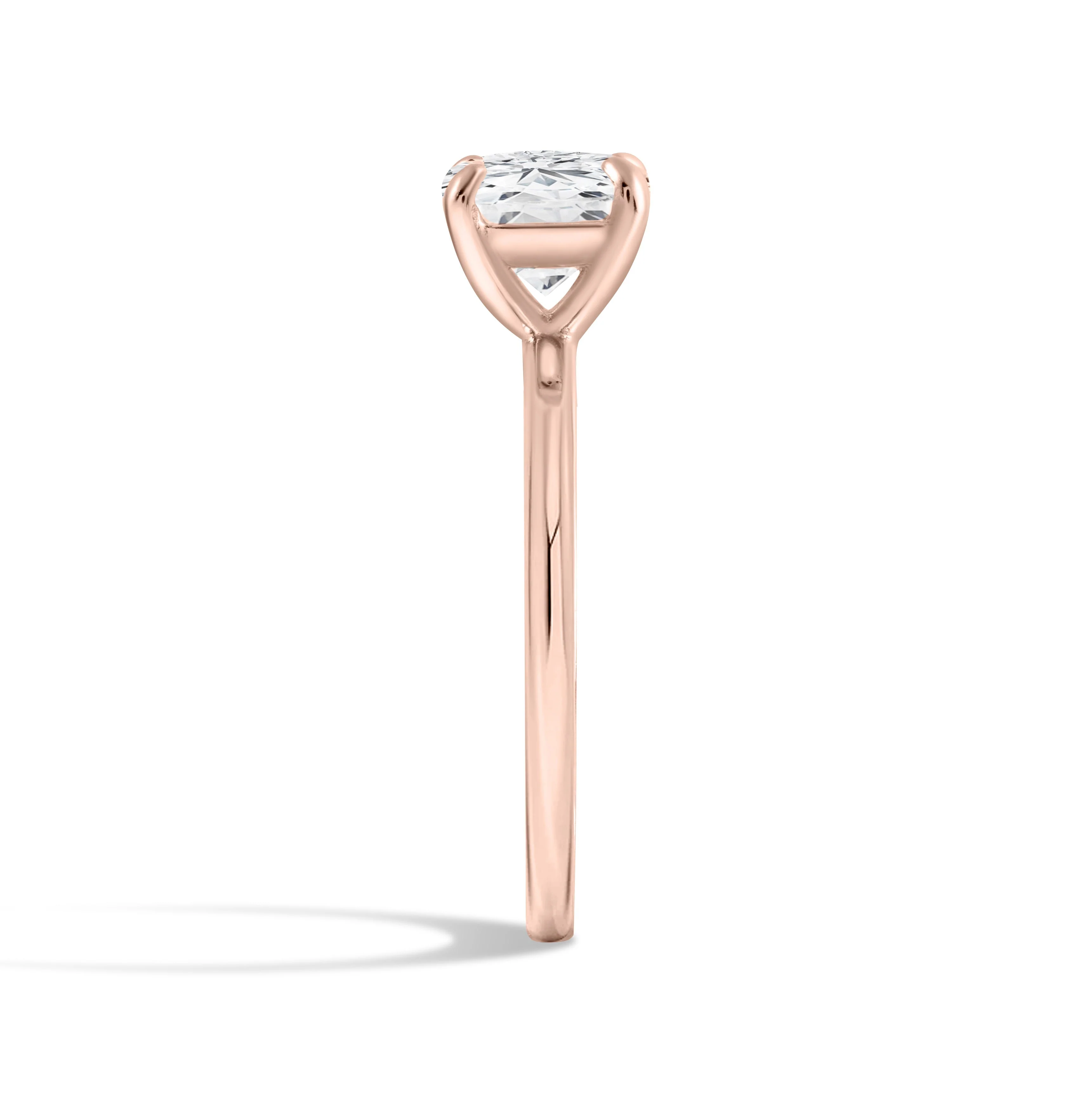 Eternal Spark Moissanite Solitaire Rose Gold Ring - Image 3