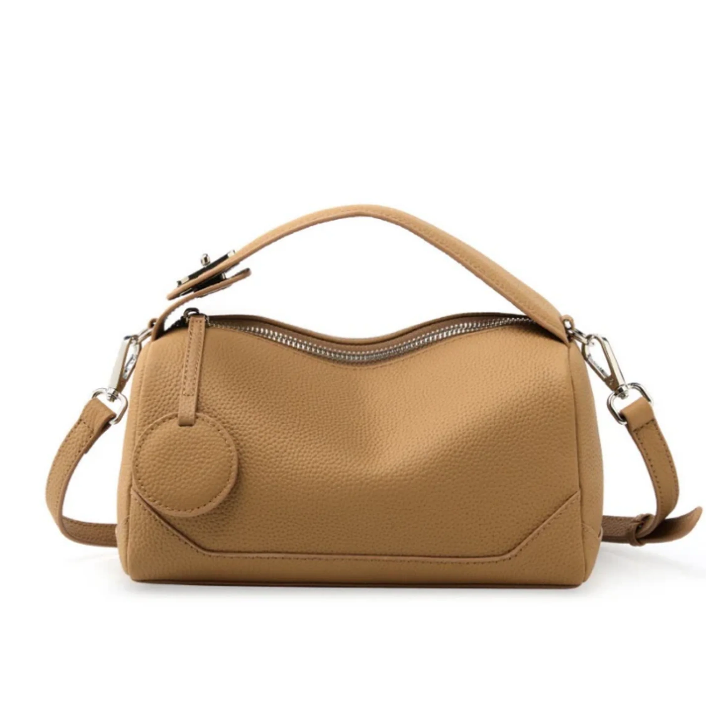 Euphéra Genuine Leather Boston Bag - Image 5