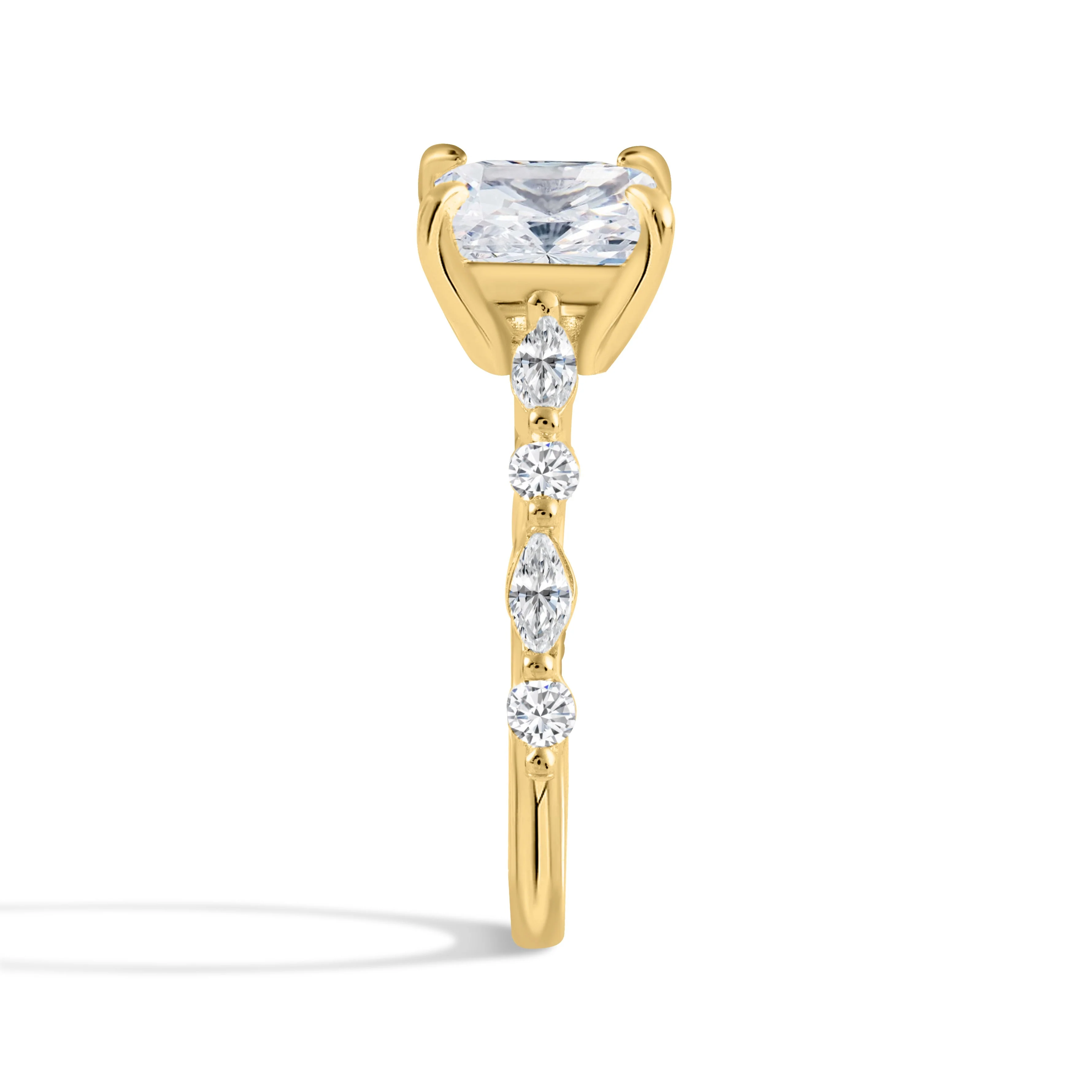 Everlasting Grace Moissanite Gold Engagement Ring - Image 2