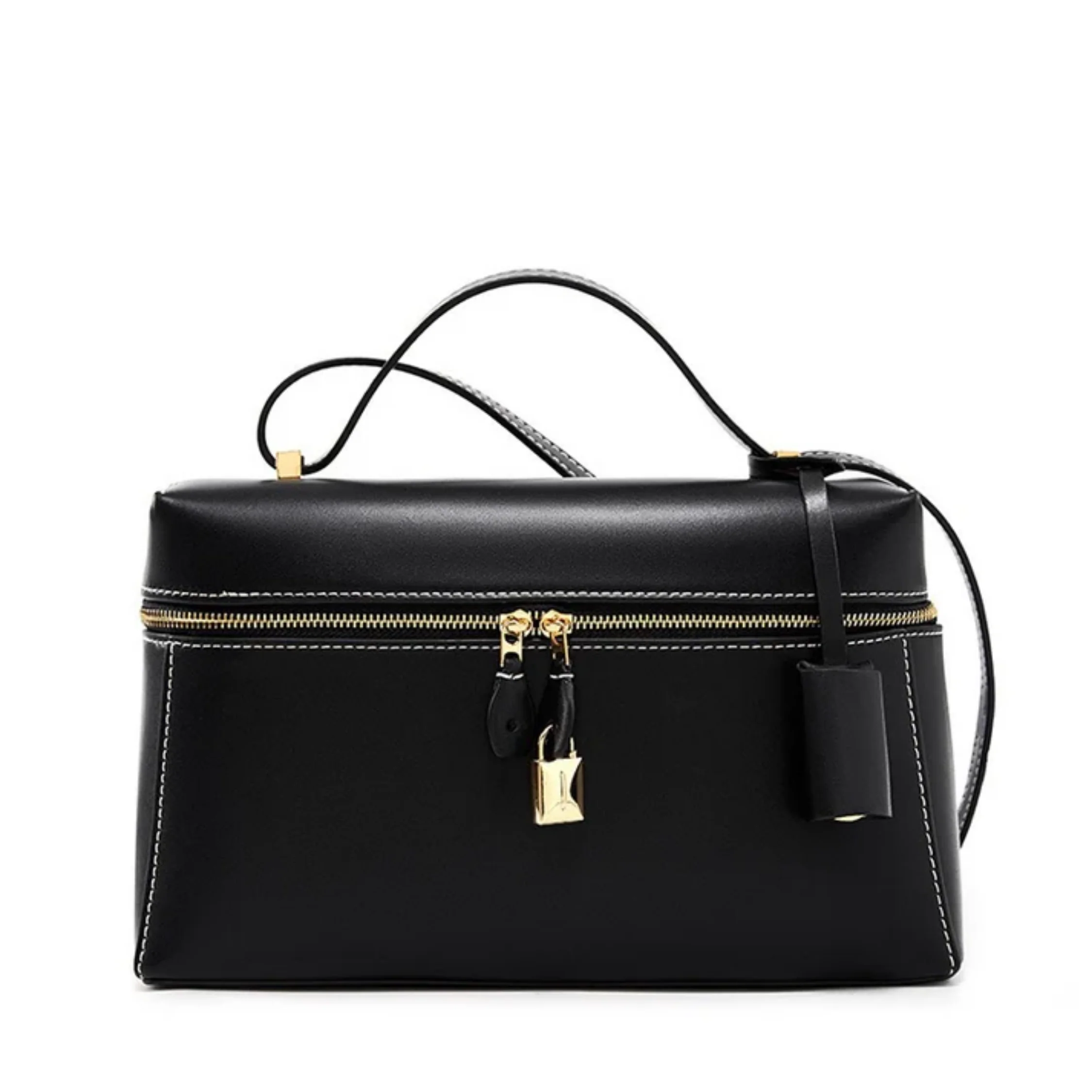 Fioréva Genuine Leather Crossbody Bucket Bag