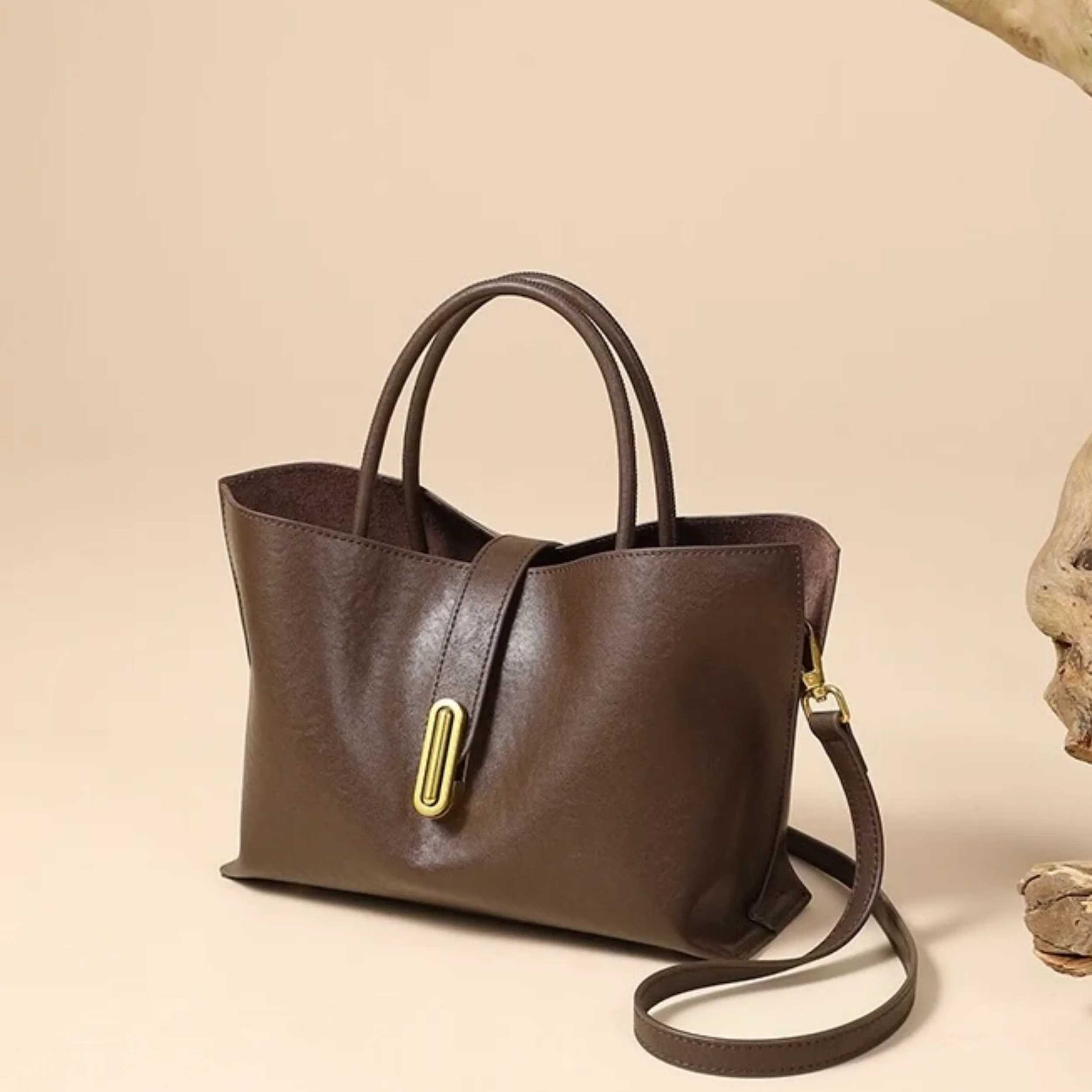 Fraulein Genuine Cowhide Crossbody Tote Bag - Image 5