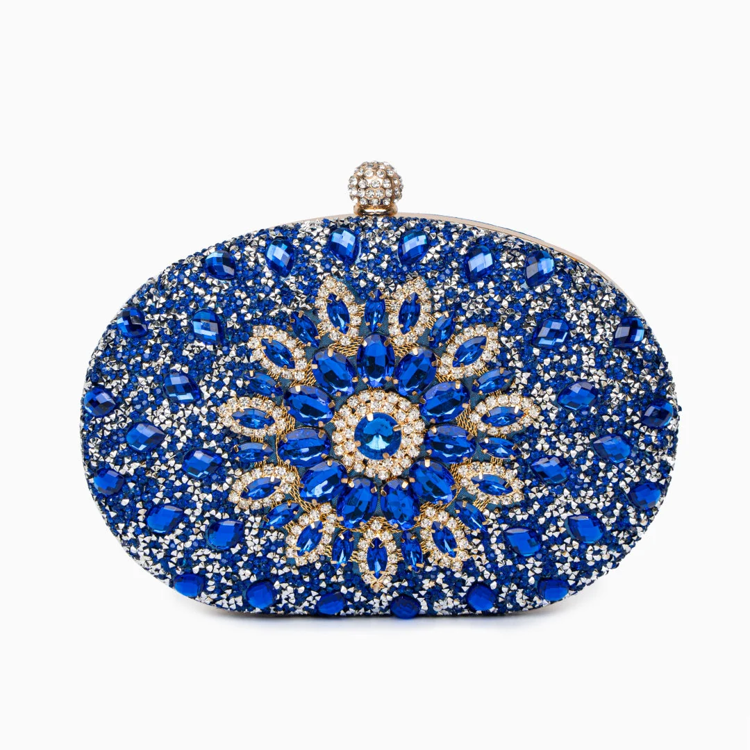 Glam Diamond Rhinestone Clutch Bag – Luxury PU Leather Evening Bag with Adjustable Strap - Image 3