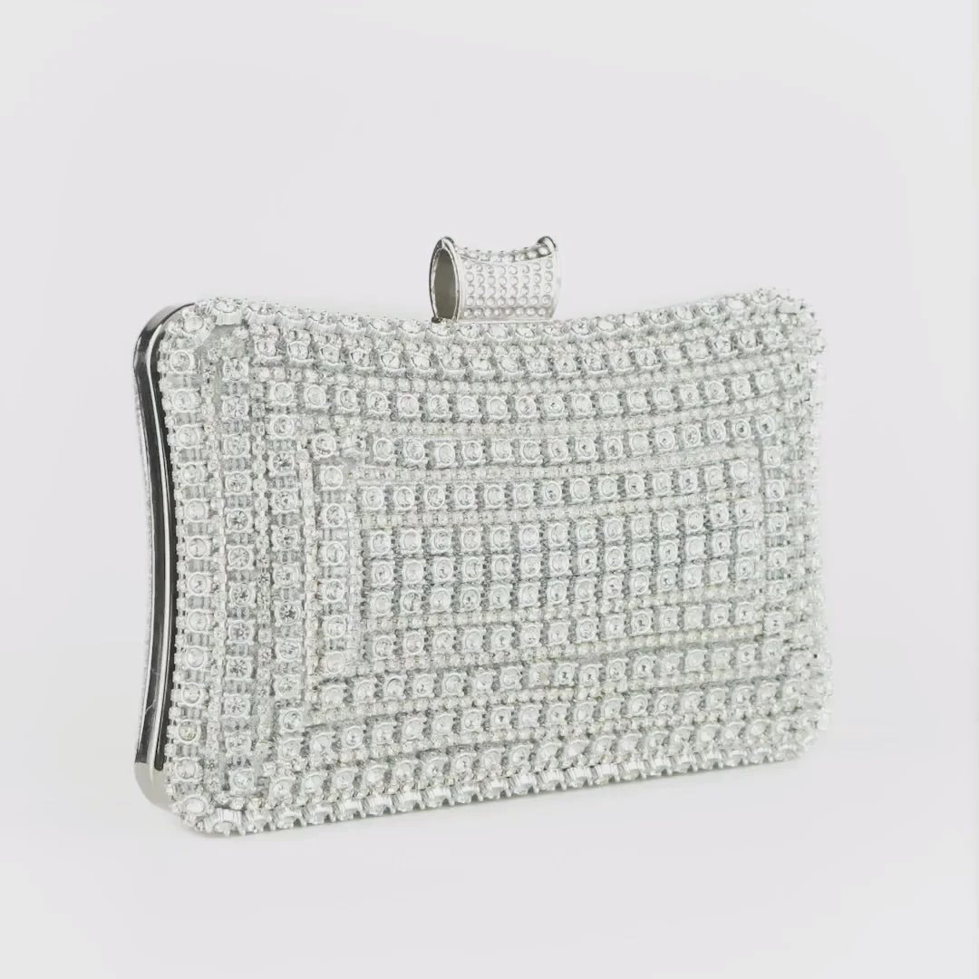 Glitter Clutch Bag – Elegant Evening Bag with Detachable Chain Strap for Weddings and Parties - Image 6