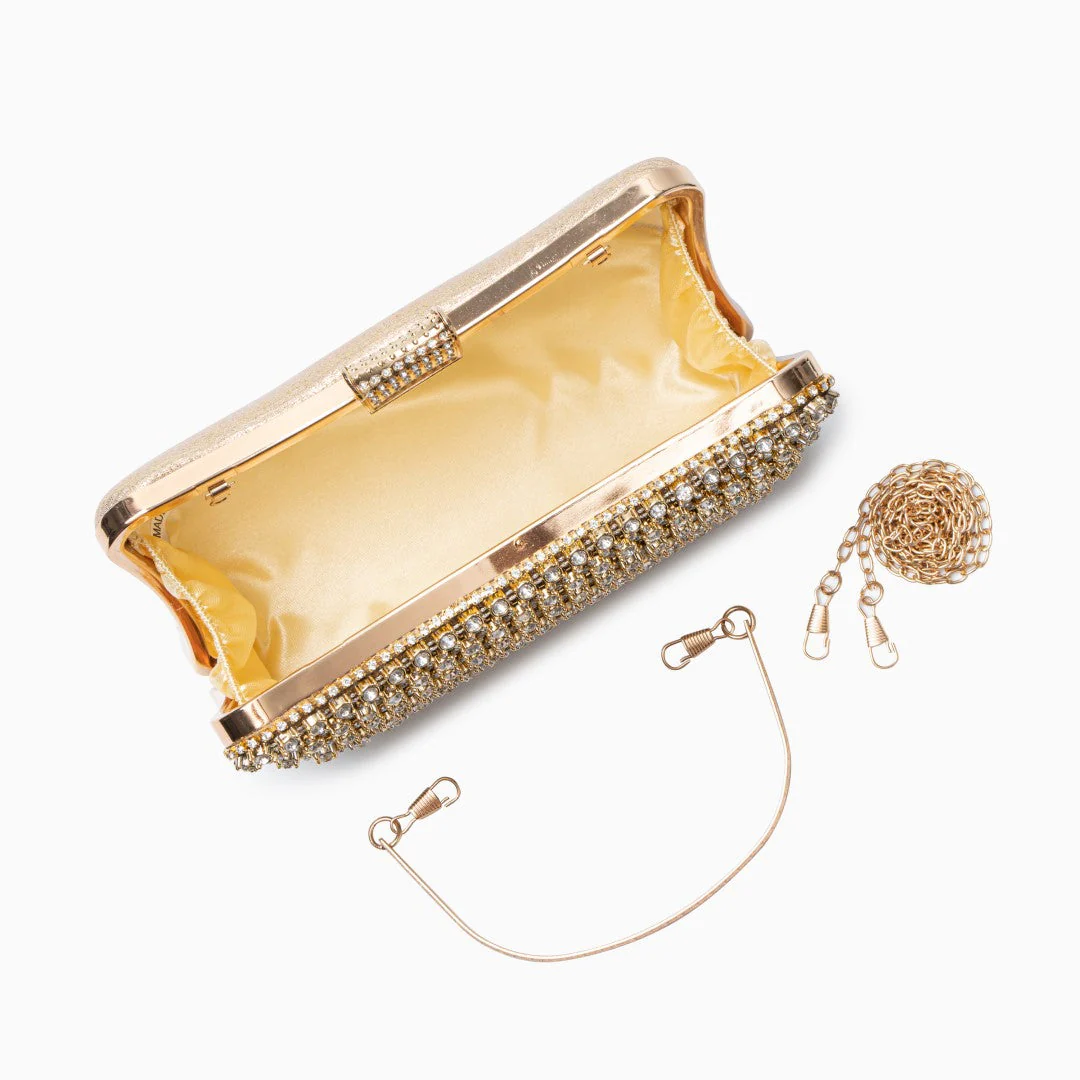 Glitter Clutch Bag – Elegant Evening Bag with Detachable Chain Strap for Weddings and Parties - Image 7