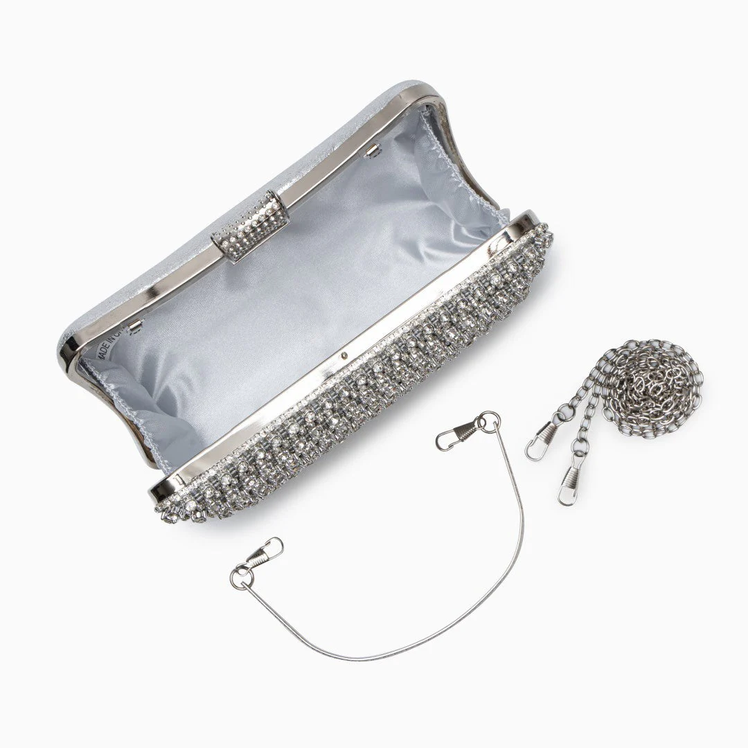 Glitter Clutch Bag – Elegant Evening Bag with Detachable Chain Strap for Weddings and Parties - Image 9