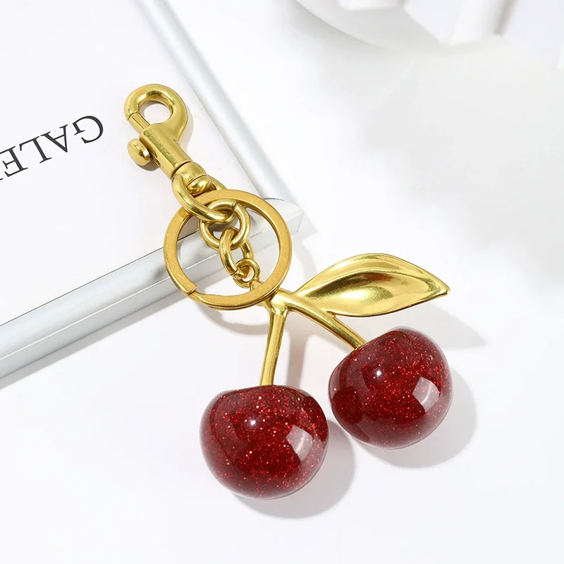 Gold Cherry Charm - Image 2