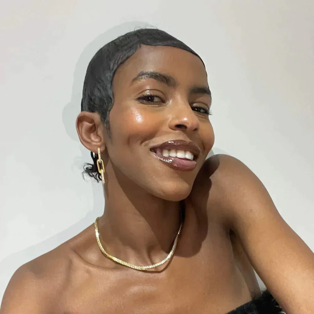 Half Pave Chain Earrings - Image 9